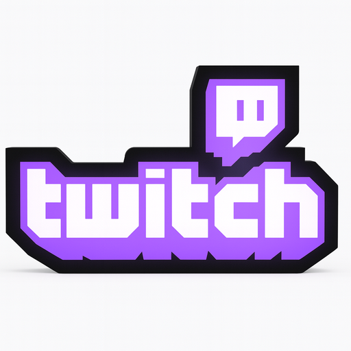 Twitch LED Masa Lambası – Yayıncı & Gamer Odası Dekor Işığı