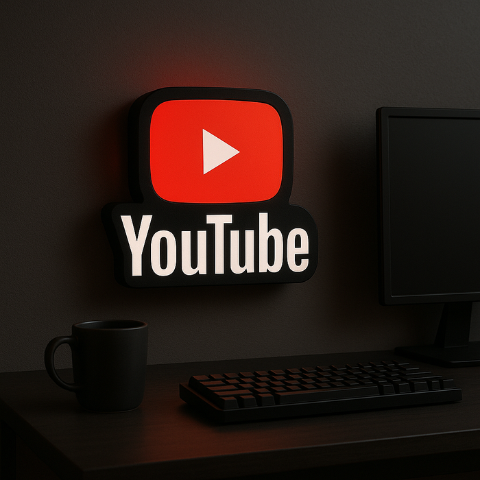 YouTube Logo LED Işık | Creator LightBox