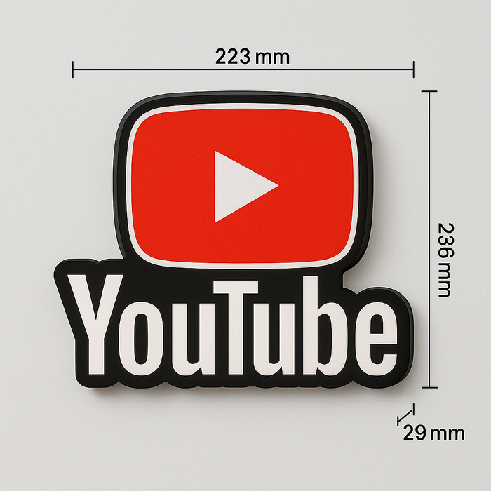 YouTube Logo LED Işık | Creator LightBox